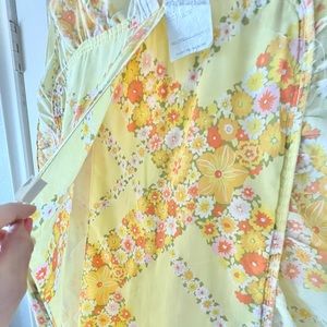 Vintage Sears Perma Prest Quilted floral pillow sham